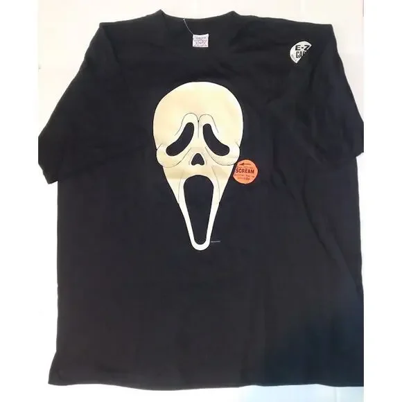 ［ビンテージ］90s SCREAM GHOSTFACE Tシャツ Amazon.com: Vintage 90s Scream Mask Shirt – Scary Face Graphic T